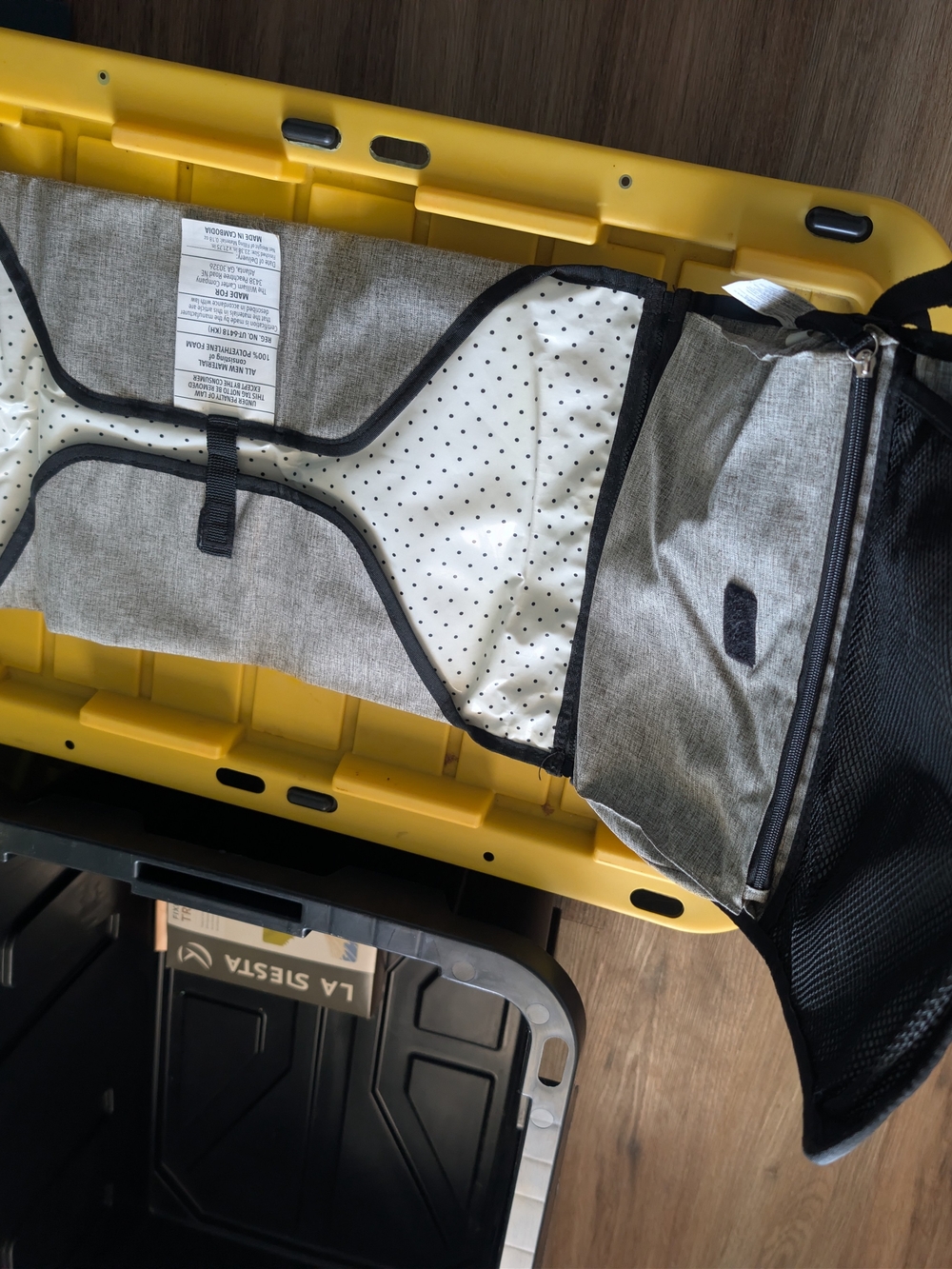 Gray Portable Diaper Changing Mat - Picture 5 of 5